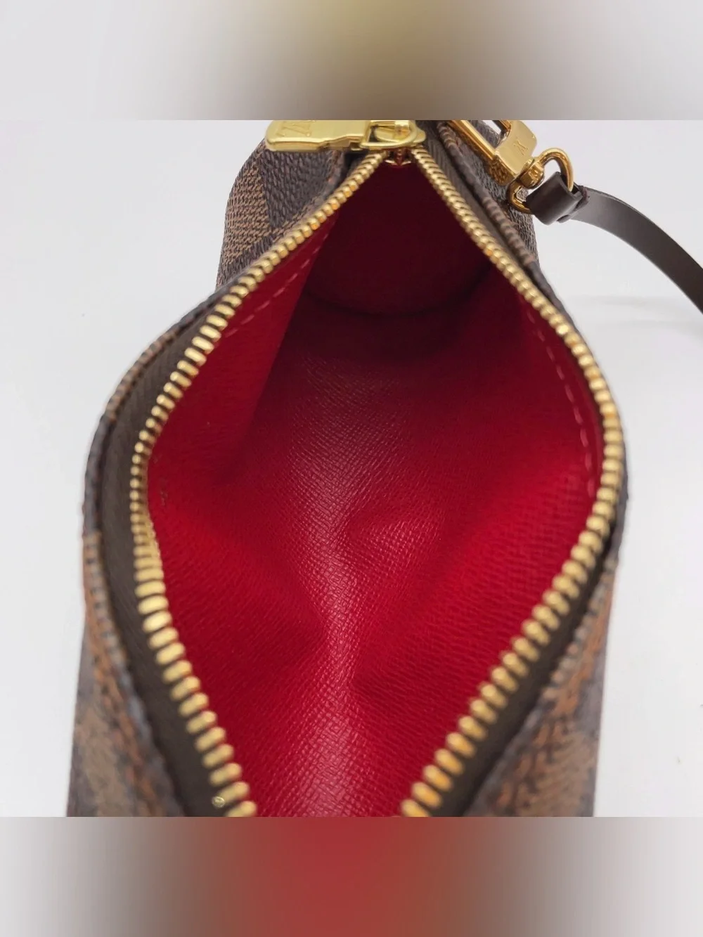 Louis Vuitton Brown Damier Ebene Mini Papillon Satchel with Pouch